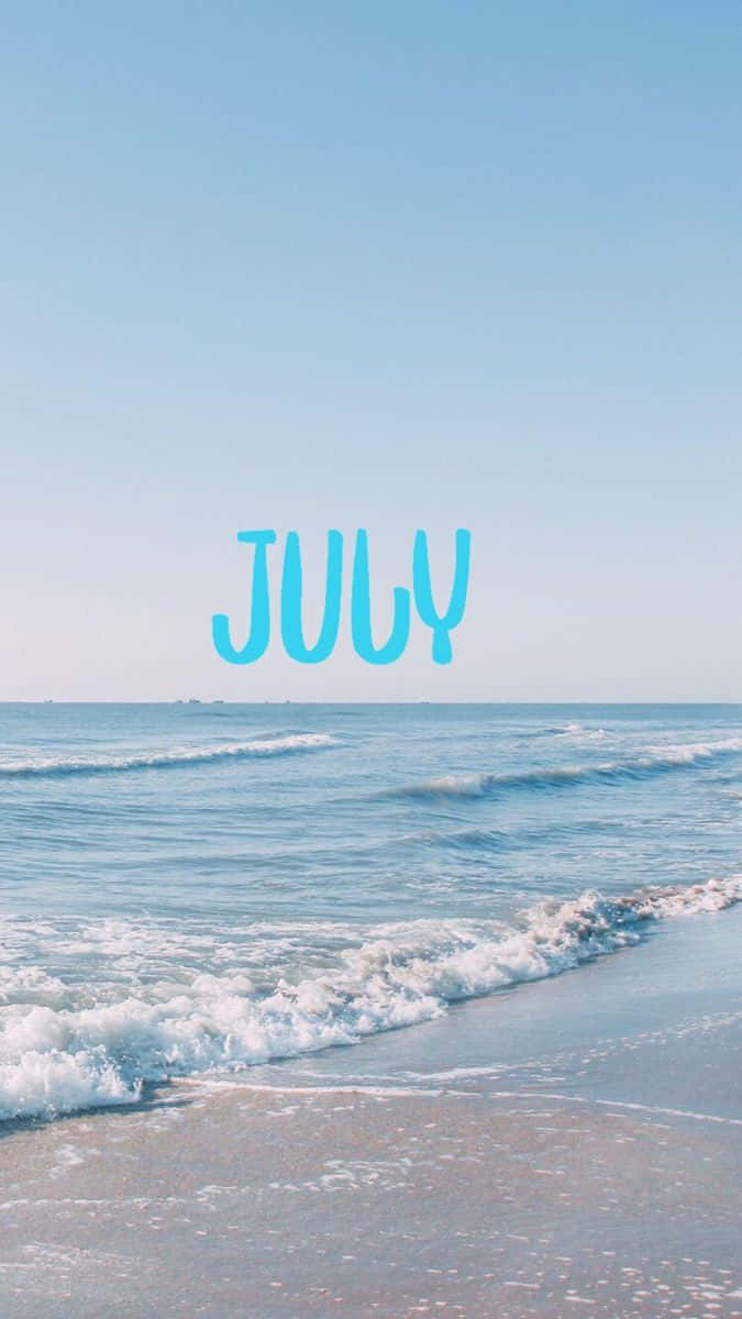 July Beach Aesthetic Wallpaper Wallpaper