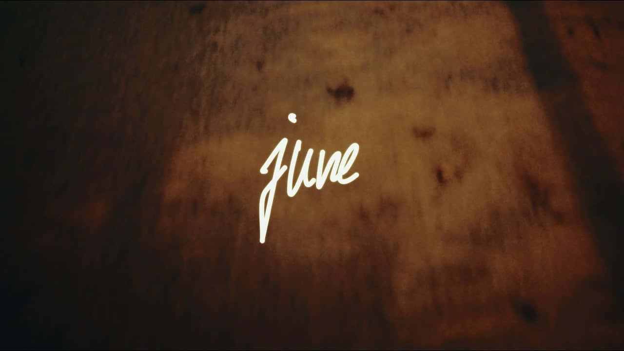 June Desktop Background Neon Sign Wallpaper