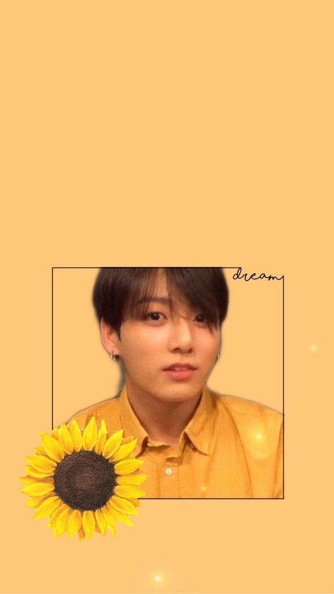 Jungkook Aesthetic Sunflower Wallpaper