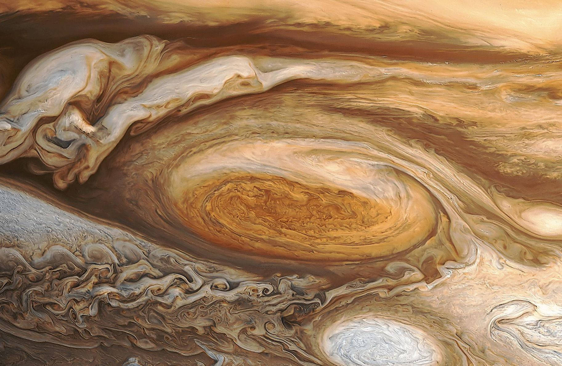 Jupiter And Its Great Red Spot Wallpaper