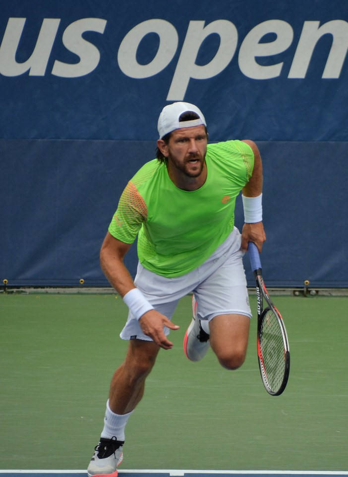 Jurgen Melzer In Neon Green Jersey Wallpaper