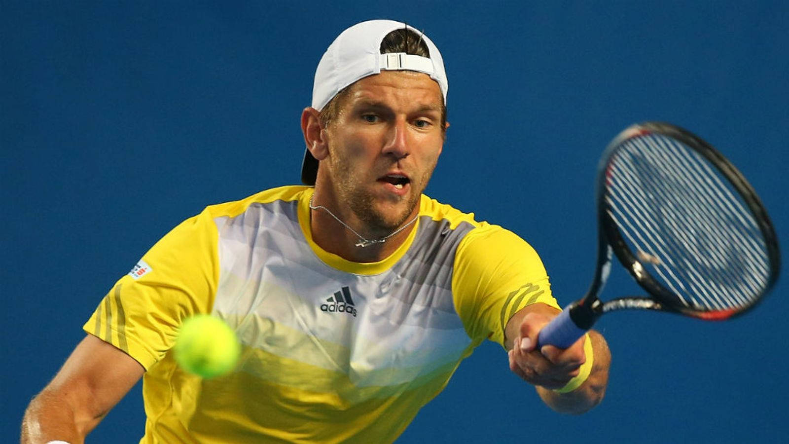 Jurgen Melzer In Yellow Jersey Wallpaper