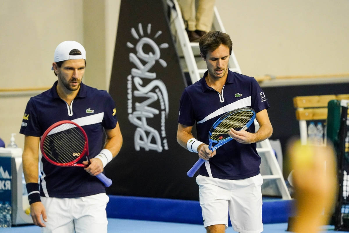 Jurgen Melzer With Édouard Roger-vasselin Wallpaper