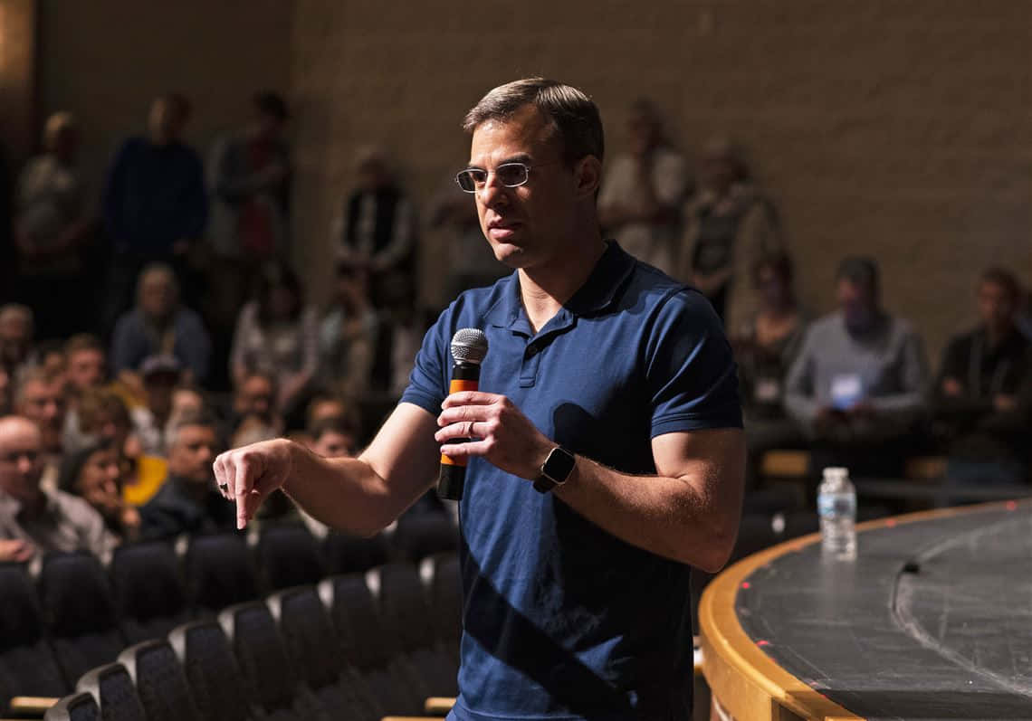 Justin Amash Delivering A Speech Wallpaper