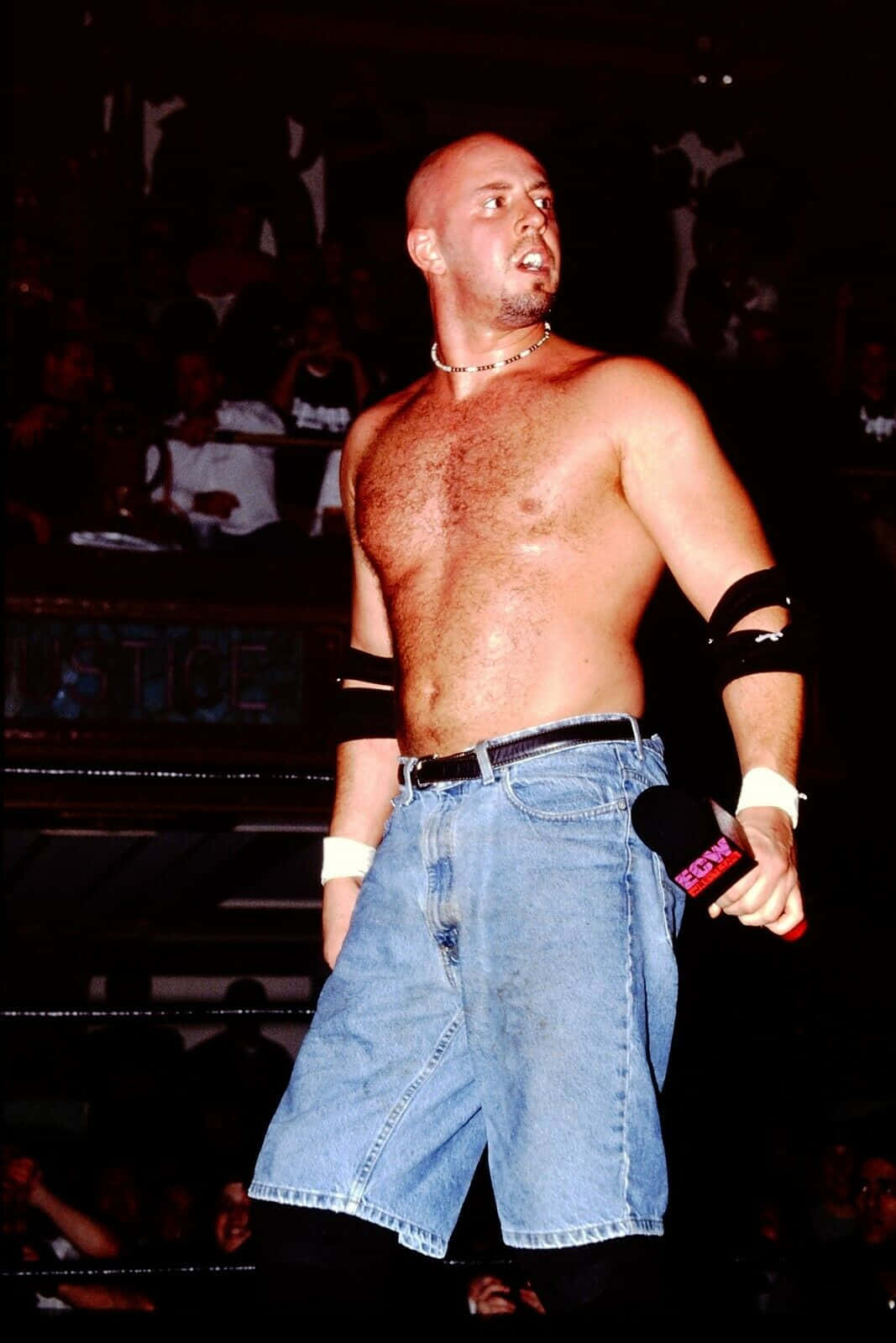 Justin Credible Hot Shirtless Mic Wallpaper