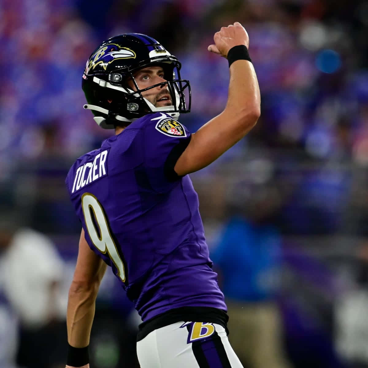 Justin Tucker Baltimore Ravens Kicker Signal Wallpaper