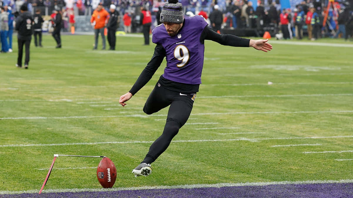 Justin Tucker Field Goal Attempt Wallpaper