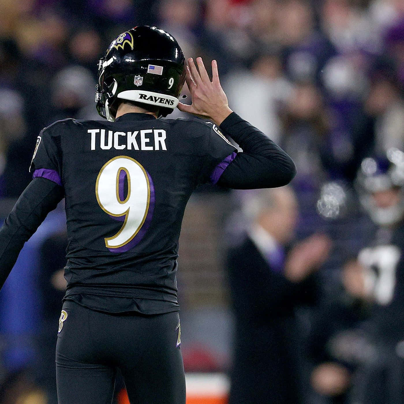 Justin Tucker Ravens Kicker Celebration Wallpaper