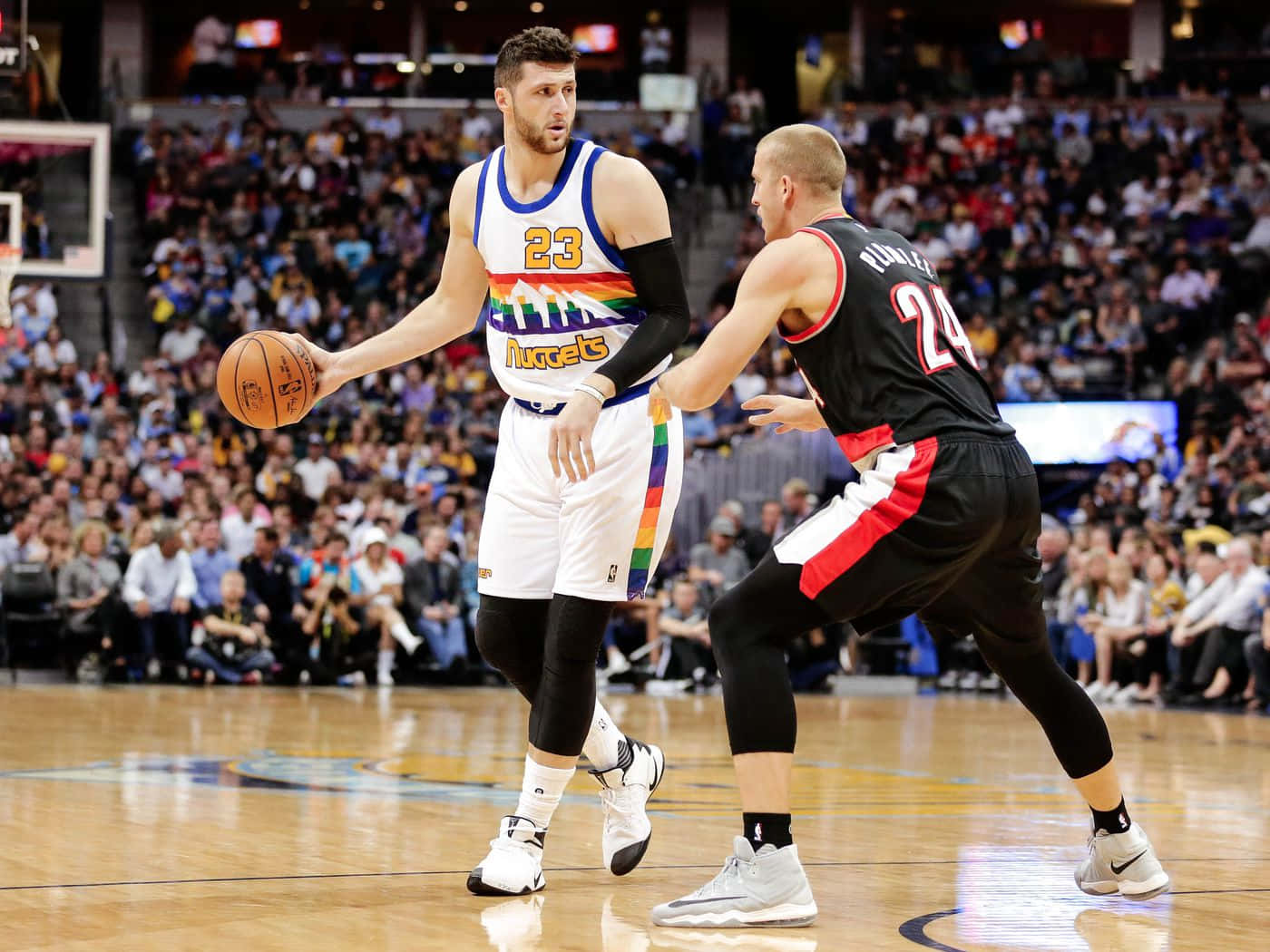 Jusuf Nurkic And Drew Eubanks Wallpaper