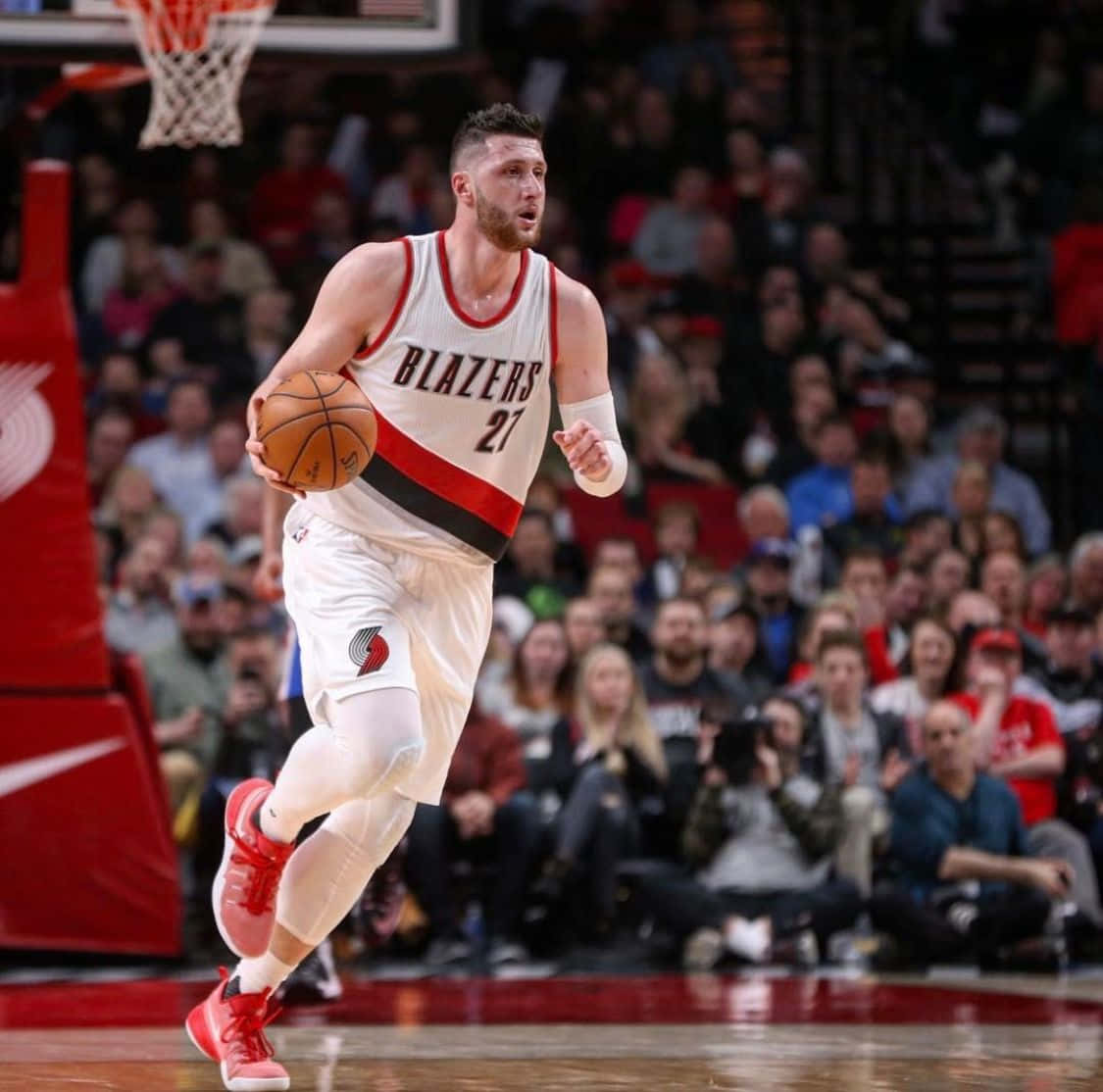 Jusuf Nurkic Game Against Philadelphia 76ers Wallpaper