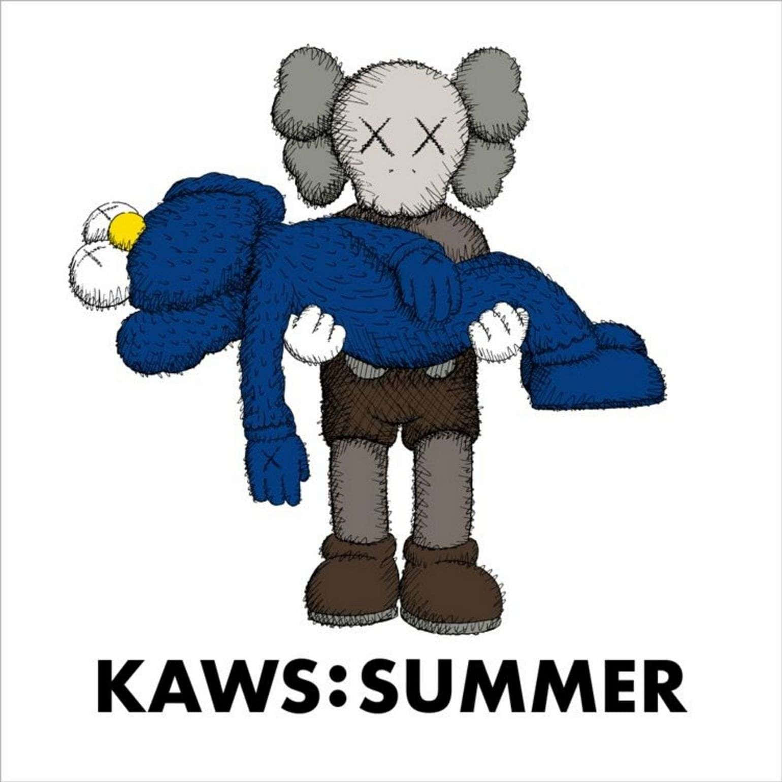 K A W S Summer Artwork Wallpaper