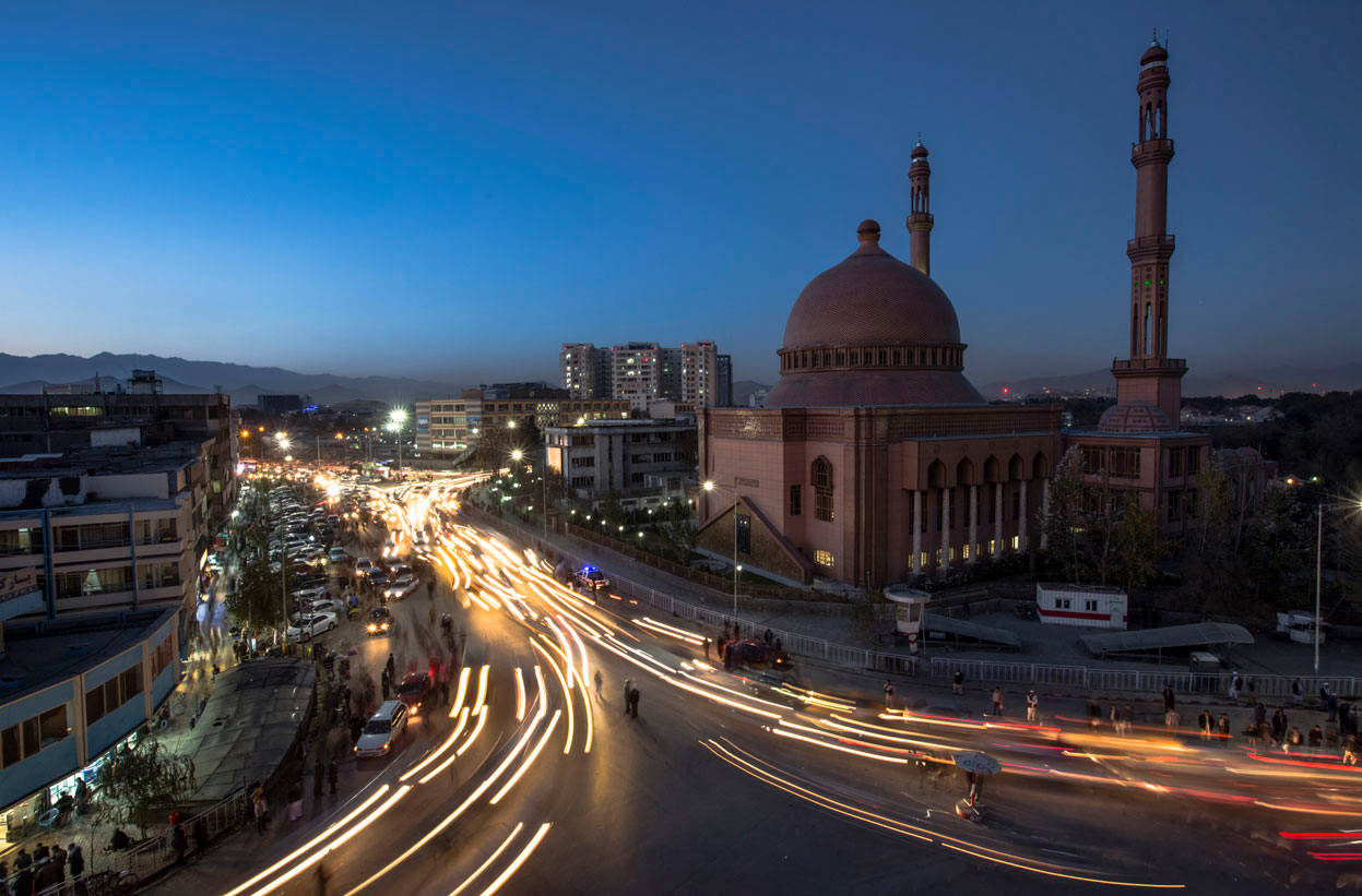 Kabul Night Lights Wallpaper