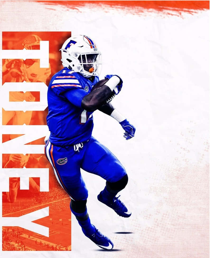 Kadarius Toney Florida Gators Football Art Wallpaper