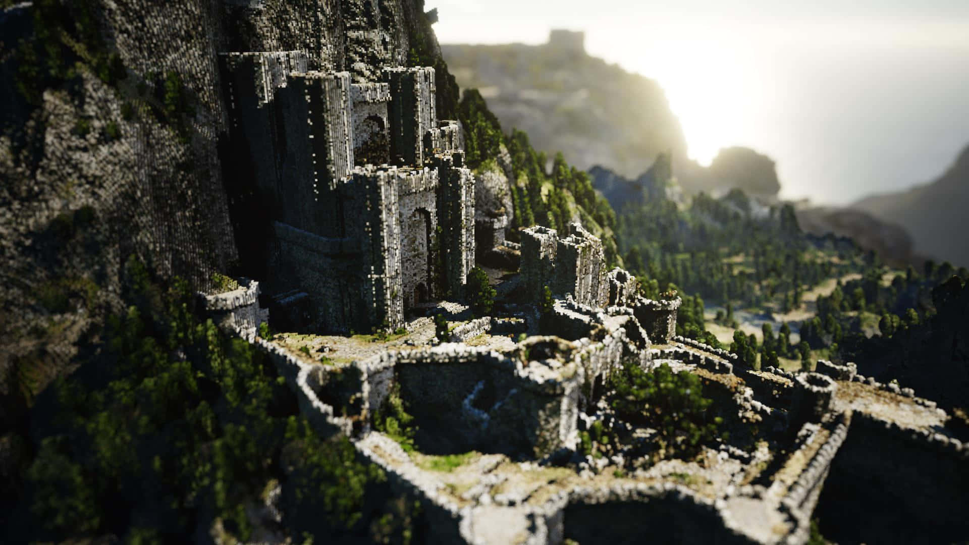 Kaer Morhen Fortress In A Serene Moment, The Witcher Series Wallpaper