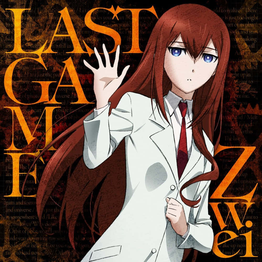 Kagari Shiina Striking A Pose From The Popular Visual Novel Game Series Steins;gate Wallpaper