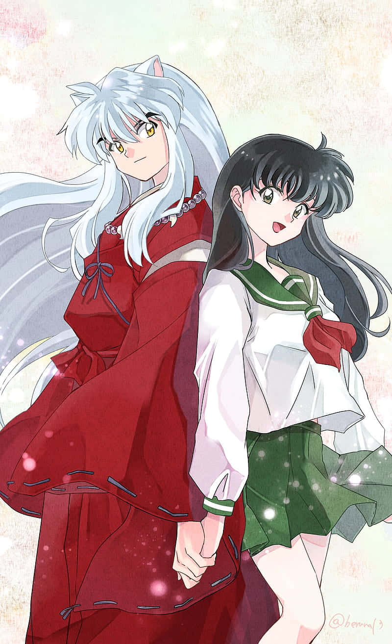 Kagome And Inuyasha Iphone Wallpaper