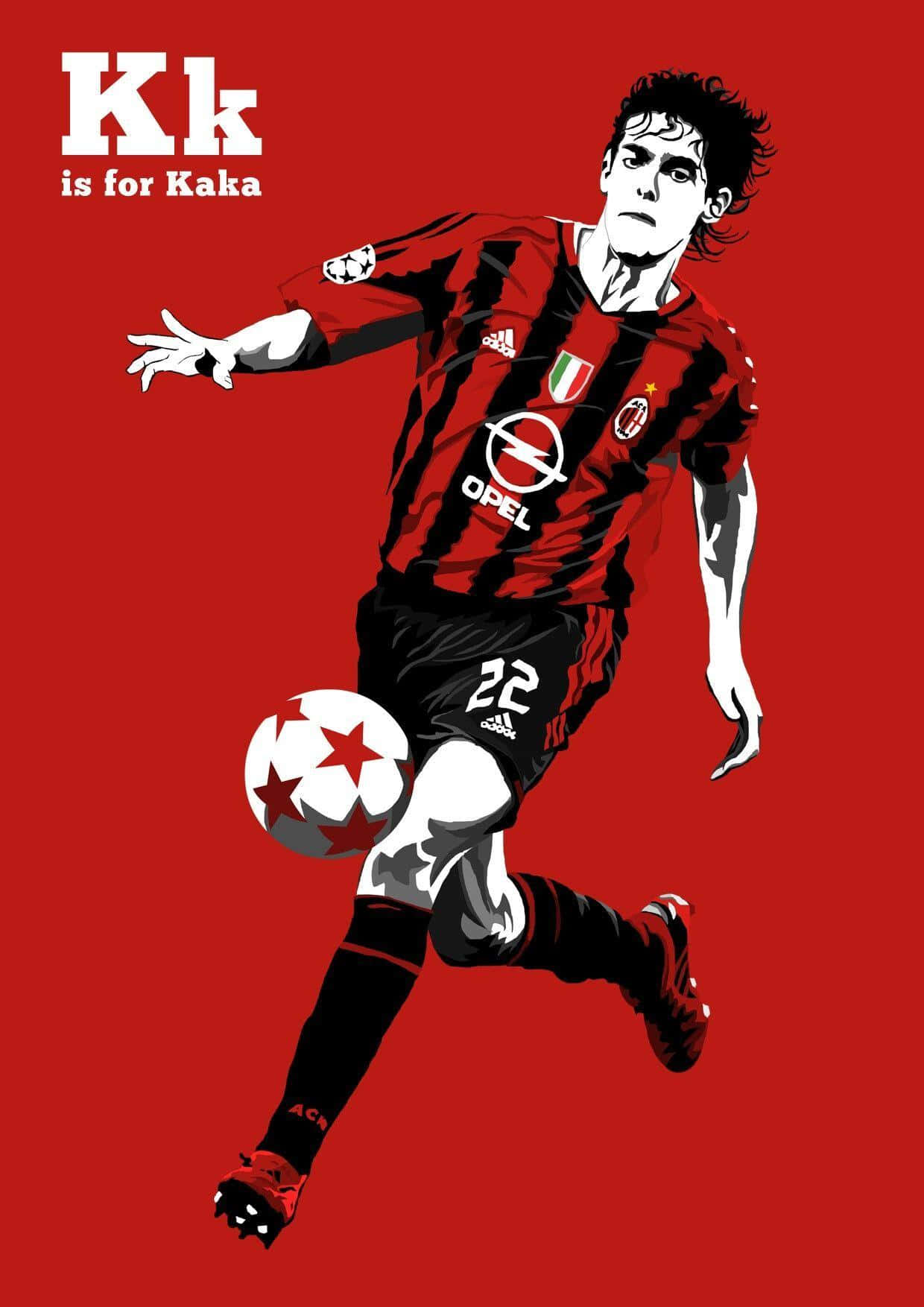 Kaka A C Milan Illustration Wallpaper