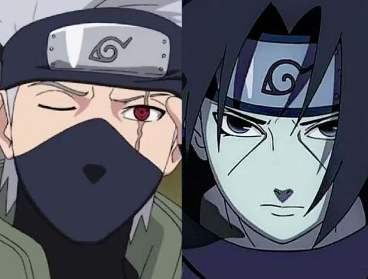 Kakashi And Itachi, Face To Face Wallpaper