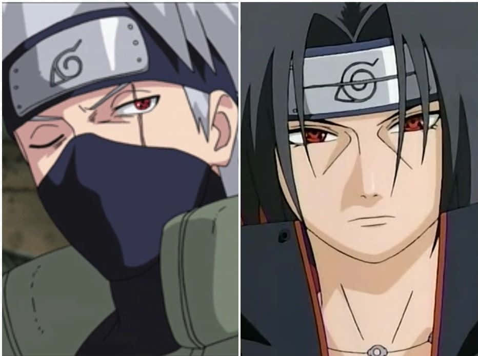 Kakashi And Itachi, Legendary Ninja Duo Wallpaper