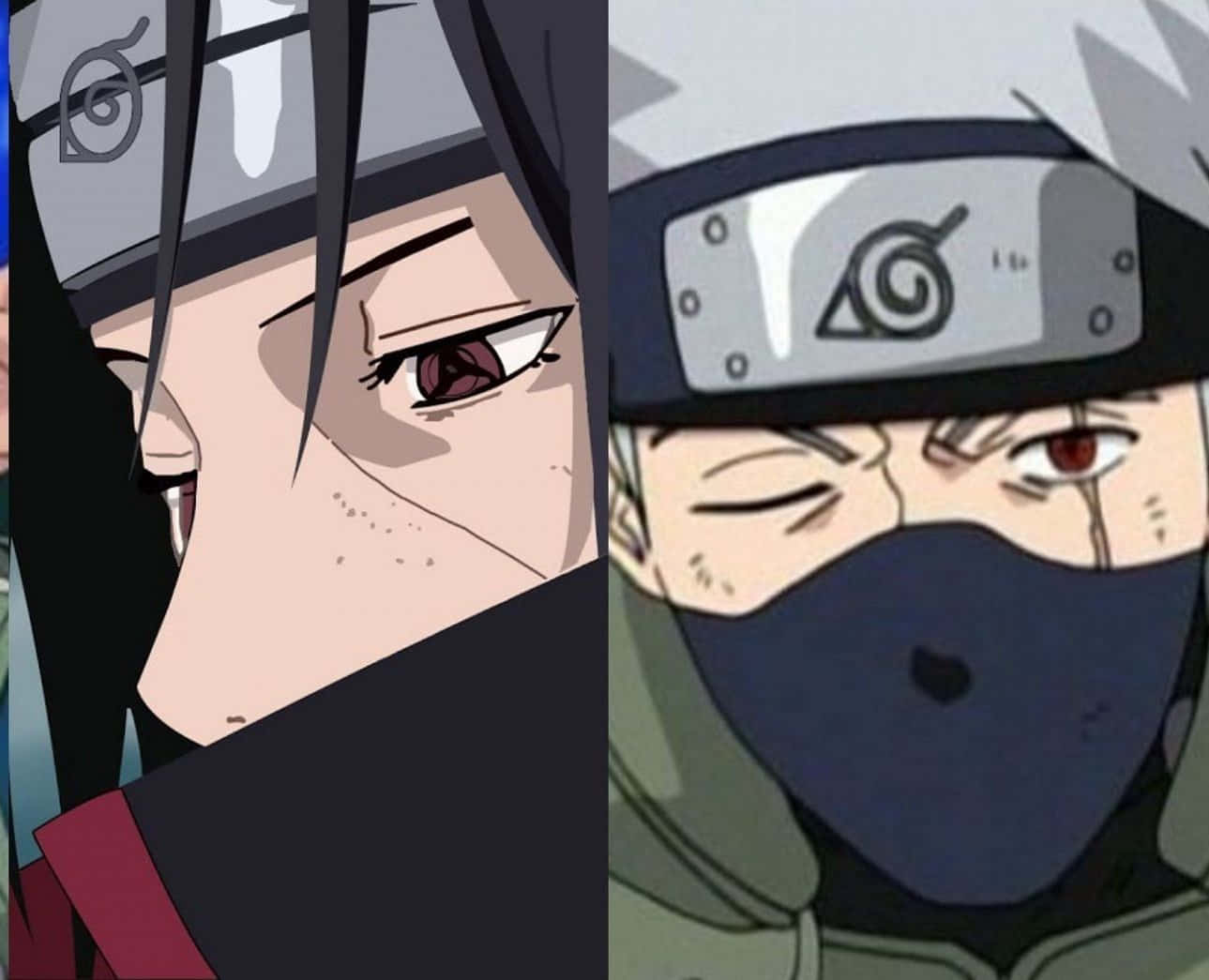 Kakashi And Itachi: Legendary Shinobi Showdown Wallpaper