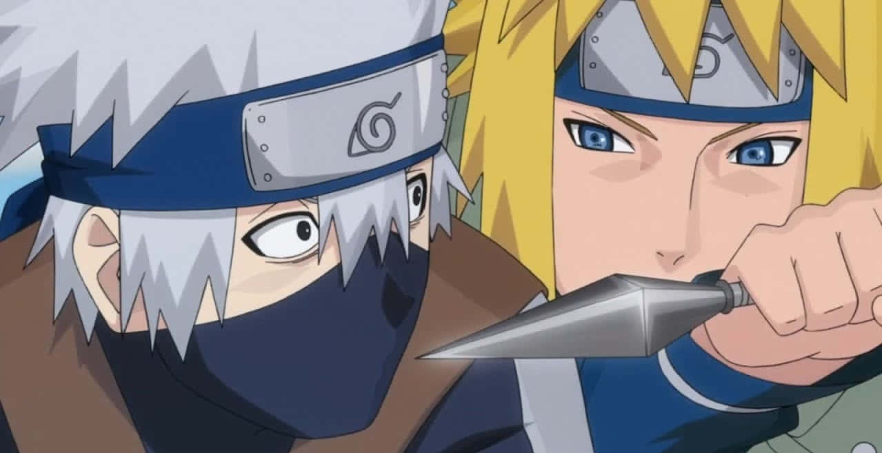 Kakashi And Minato: Sharingan Meets Yellow Flash Wallpaper