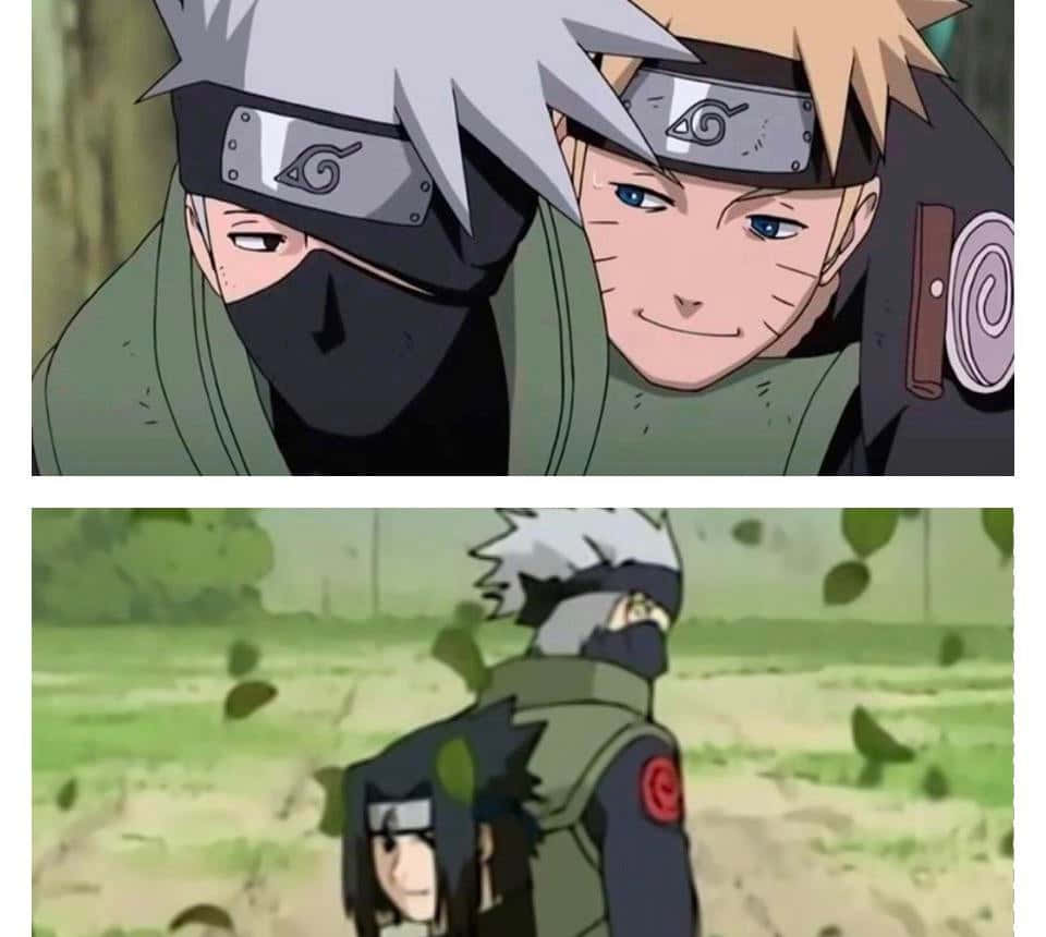 Kakashi And Naruto Uzumaki - The Bond Between A Sensei And His Student Wallpaper