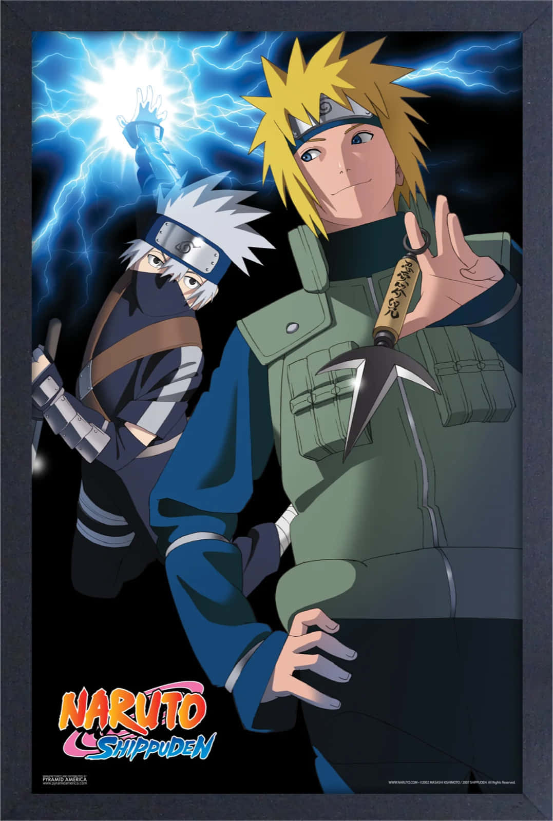 Kakashi Hatake And Minato Namikaze In A Captivating Artwork Wallpaper