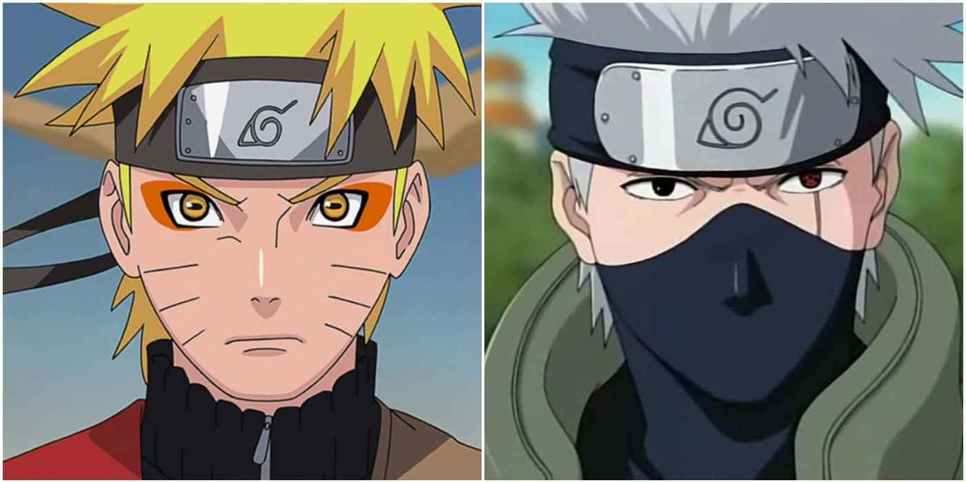 Kakashi Hatake And Naruto Uzumaki - A Memorable Bond Wallpaper