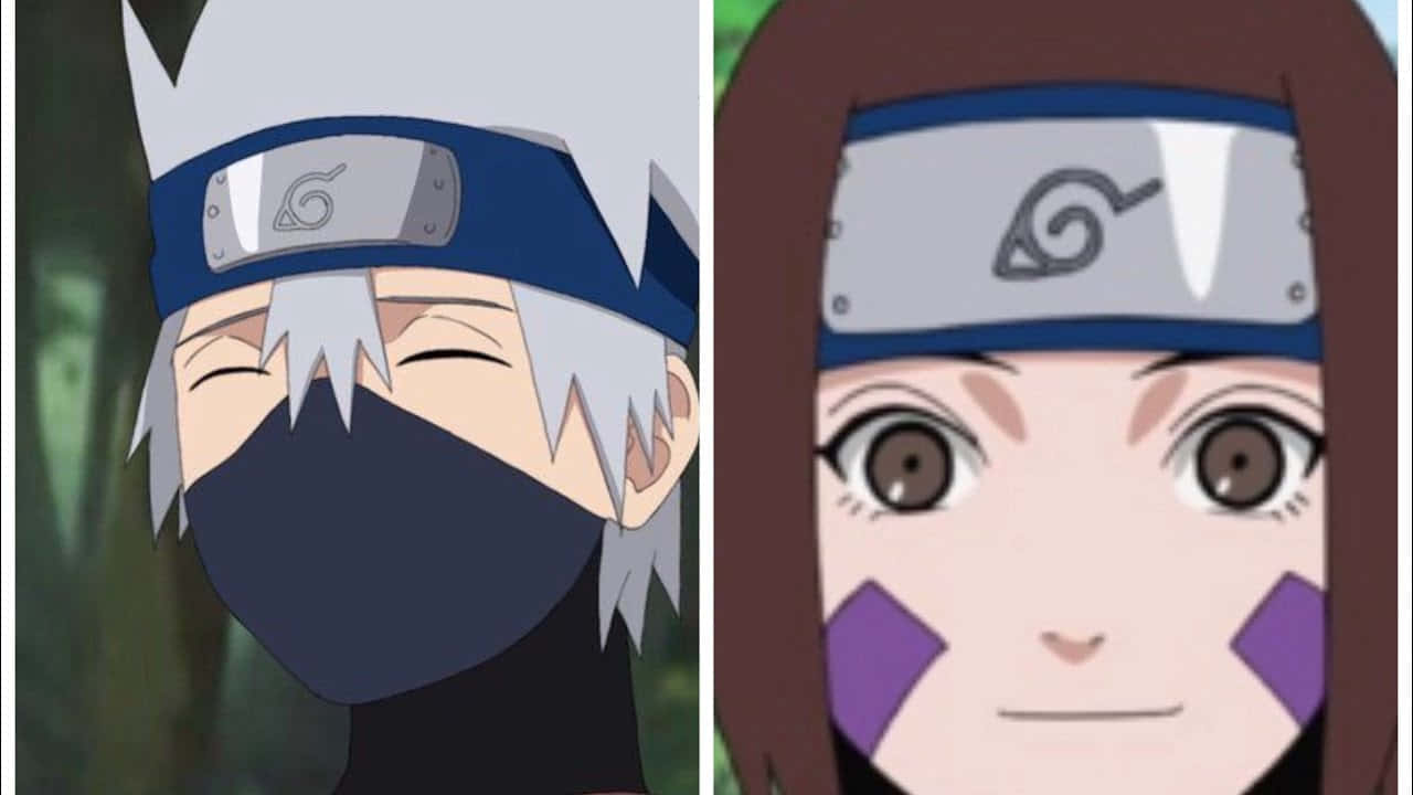 Kakashi Hatake And Rin Nohara - A Strong Bond Wallpaper