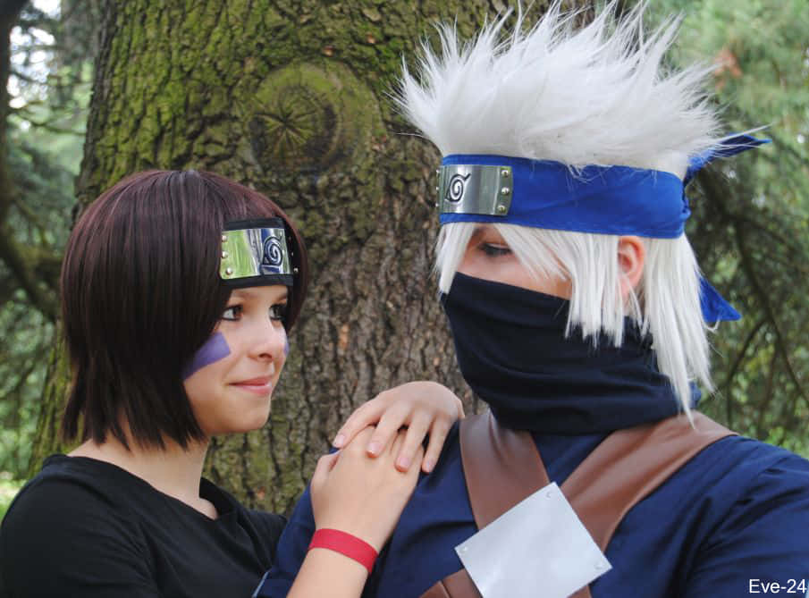 Kakashi Hatake And Rin Nohara - Bonded By Friendship Wallpaper