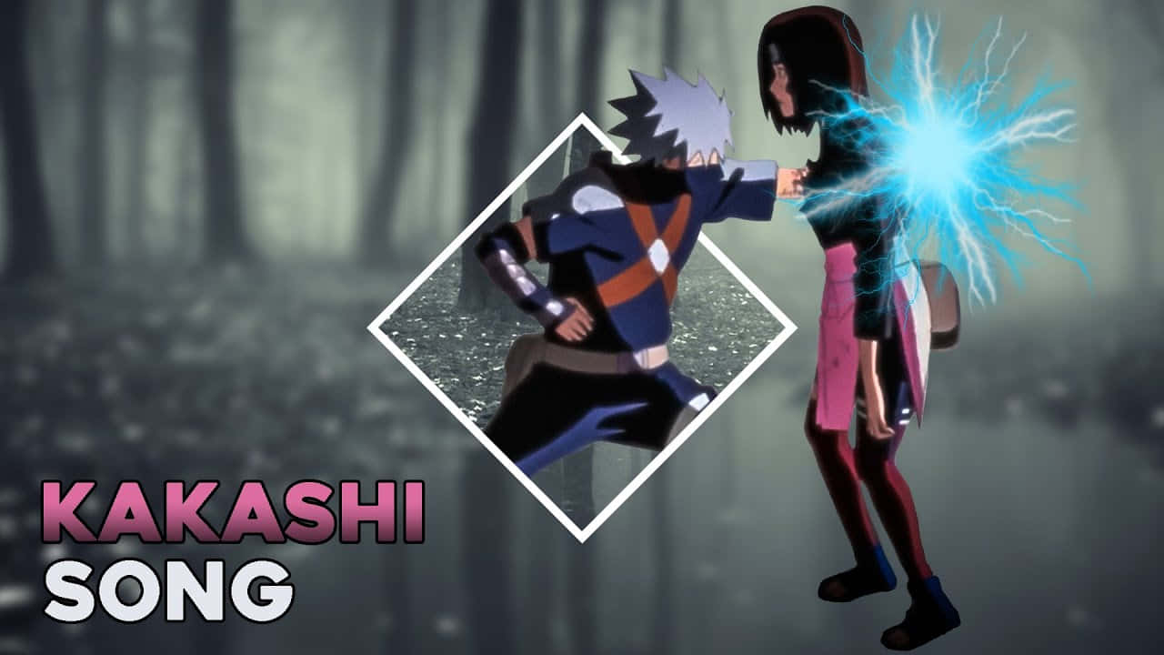 Kakashi Hatake And Rin Nohara Sharing A Heartfelt Moment Wallpaper