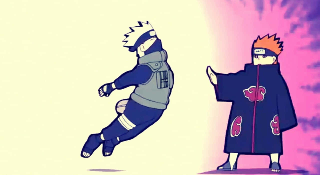 Kakashi Hatake Faces Off Against Pain In An Epic Battle Wallpaper