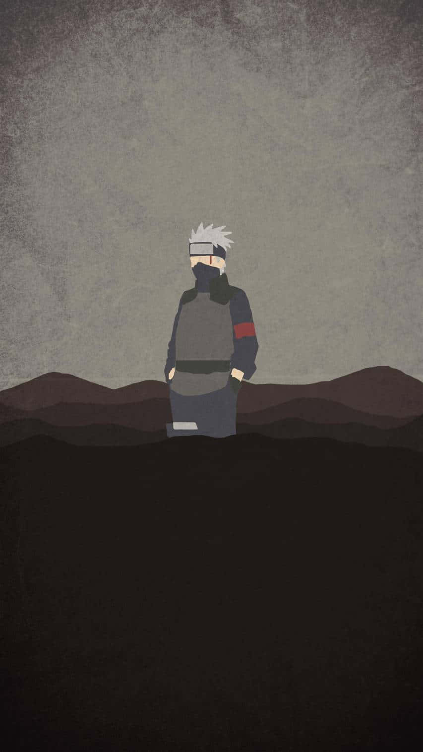 Kakashi In The Dark Naruto Aesthetic Phone Wallpaper