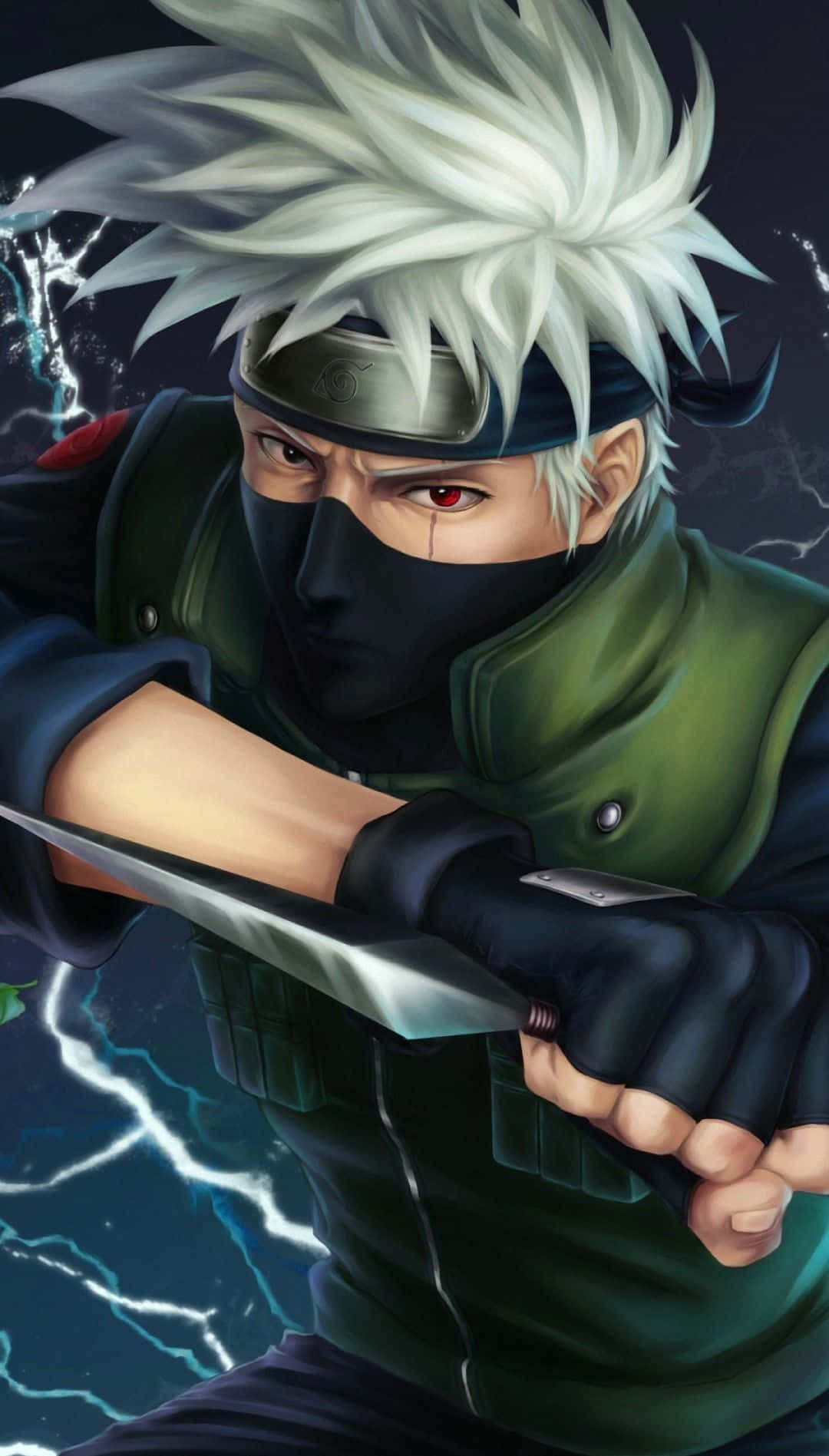 Kakashi Sharingan Sporting Weapon Wallpaper