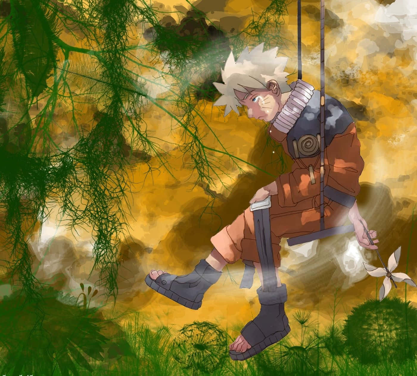 Kakashi Swingingin Thoughts.jpg Wallpaper