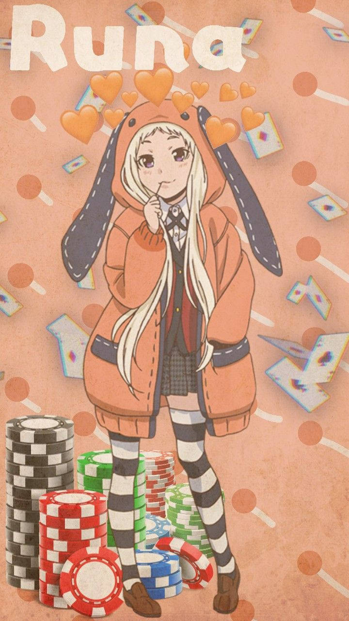 Kakegurui Runa Gambling Theme Wallpaper