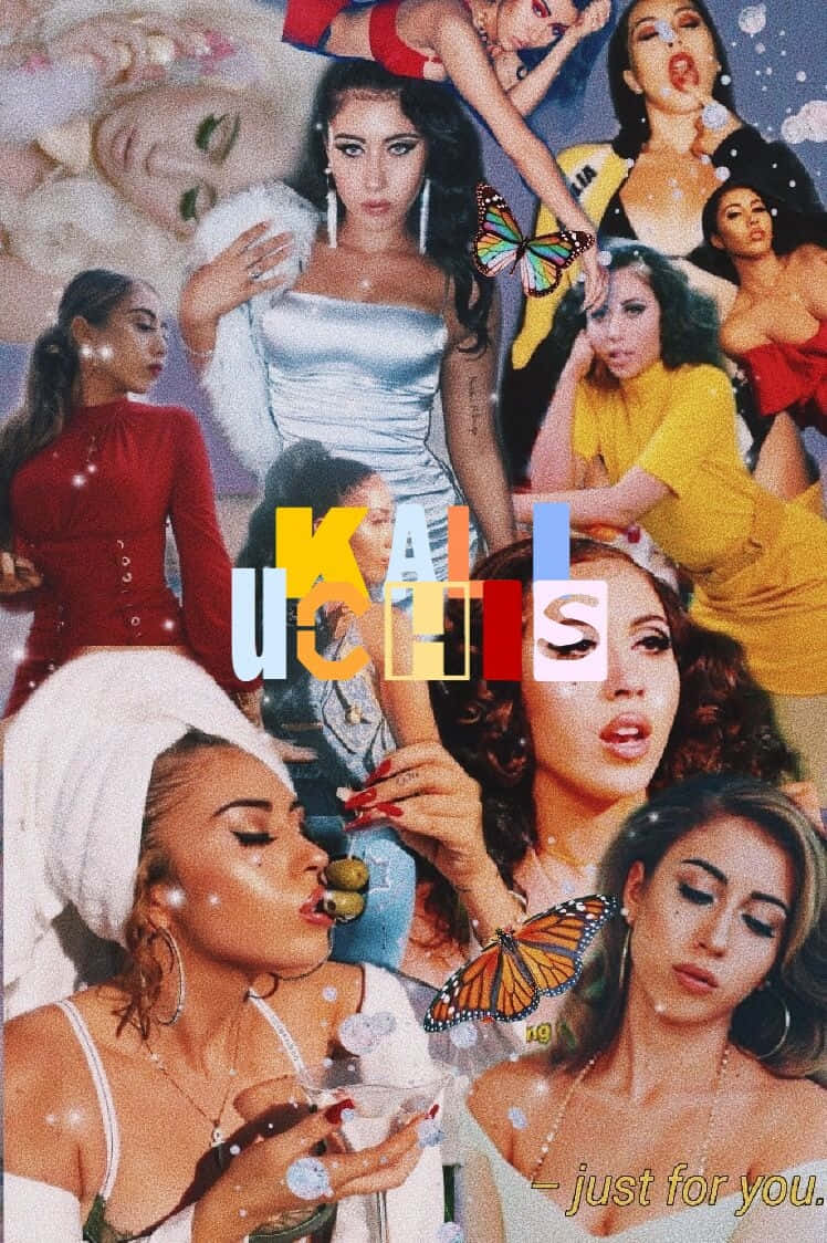 Kali Uchis Collage Artwork Wallpaper