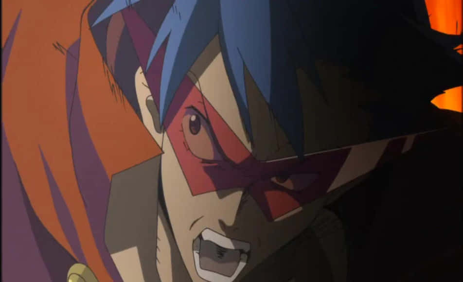 Kamina, The Charismatic Leader From Gurren Lagann Anime Wallpaper