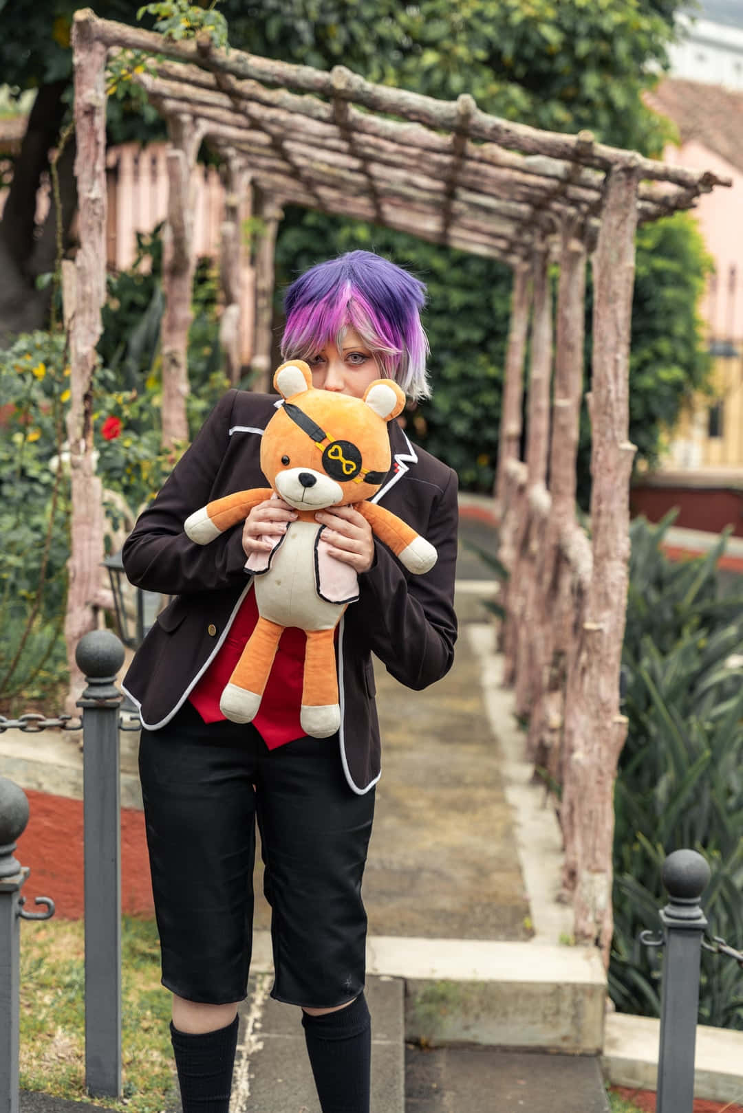 Kanato Cosplaywith Teddy Bear Wallpaper