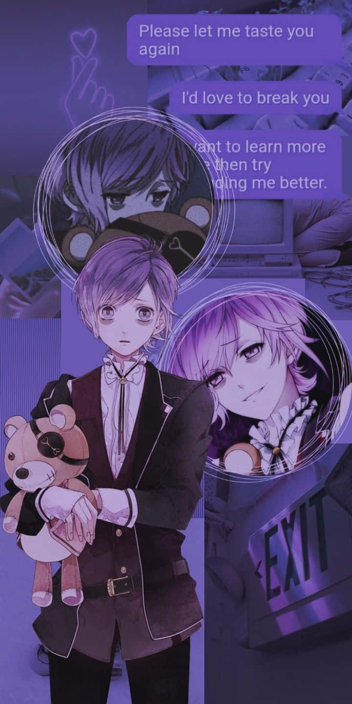 Kanato Sakamaki Purple Aura Wallpaper