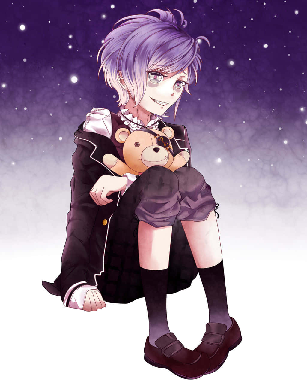 Kanato Sakamaki With Teddy Bear Wallpaper