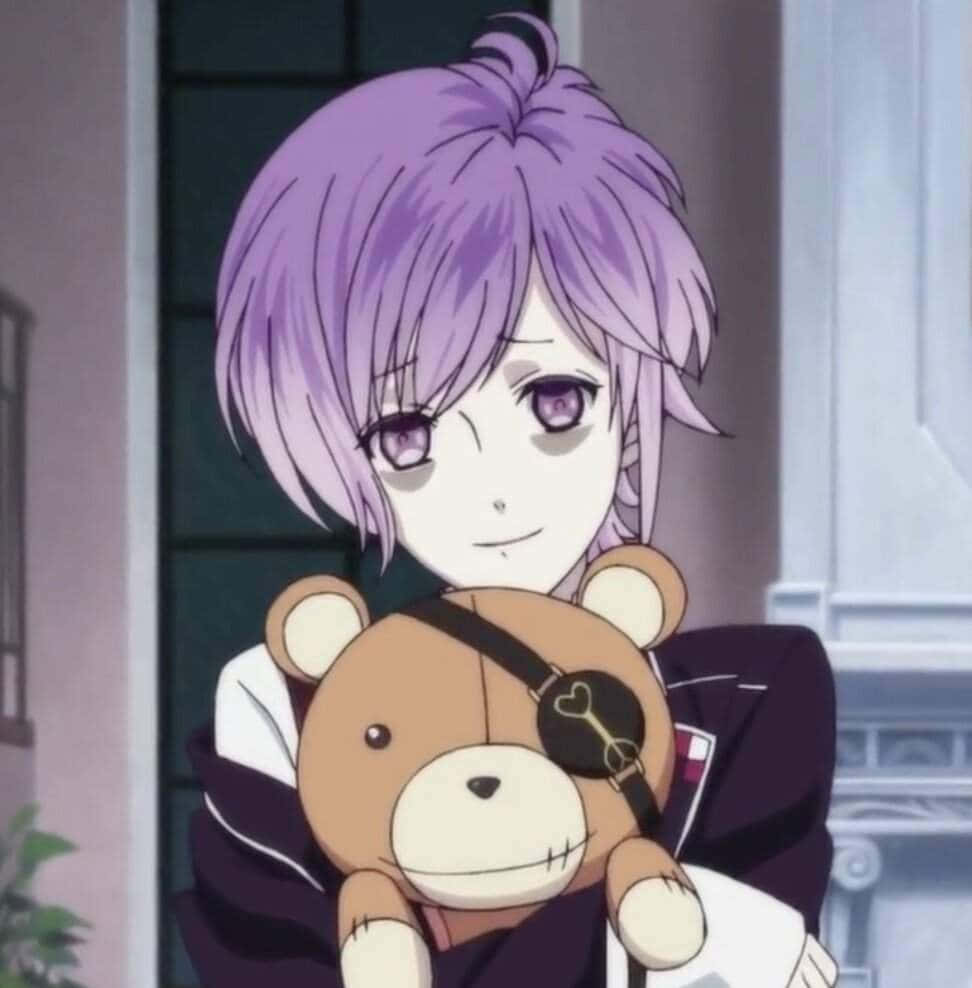 Kanato Sakamaki With Teddy Bear Wallpaper