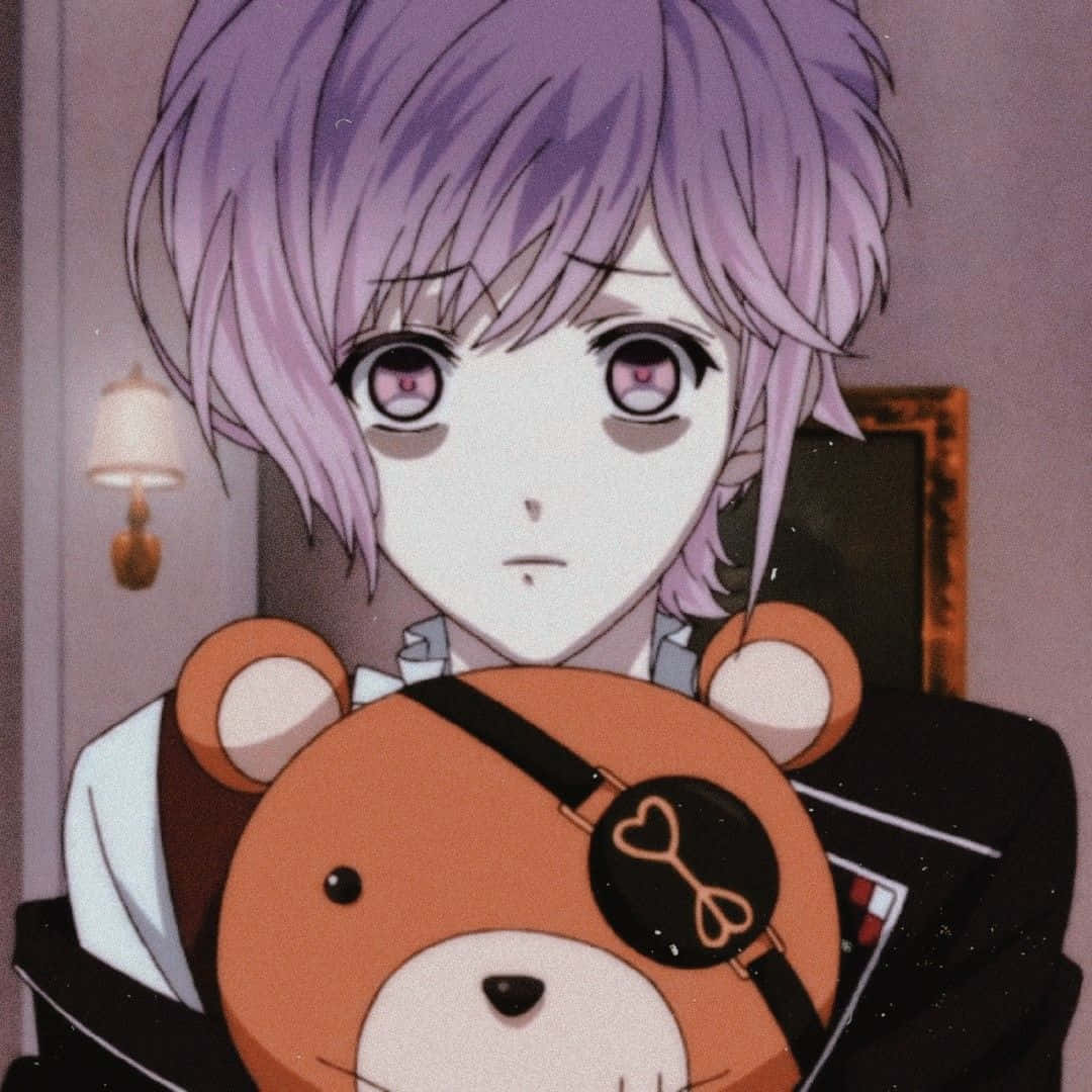 Kanato Sakamakiwith Teddy Bear Wallpaper