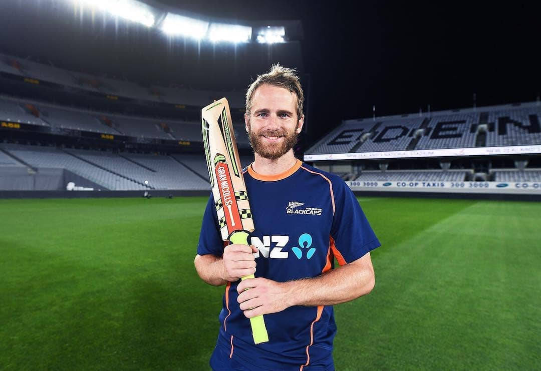 Kane Williamson In Cricket Arena Wallpaper