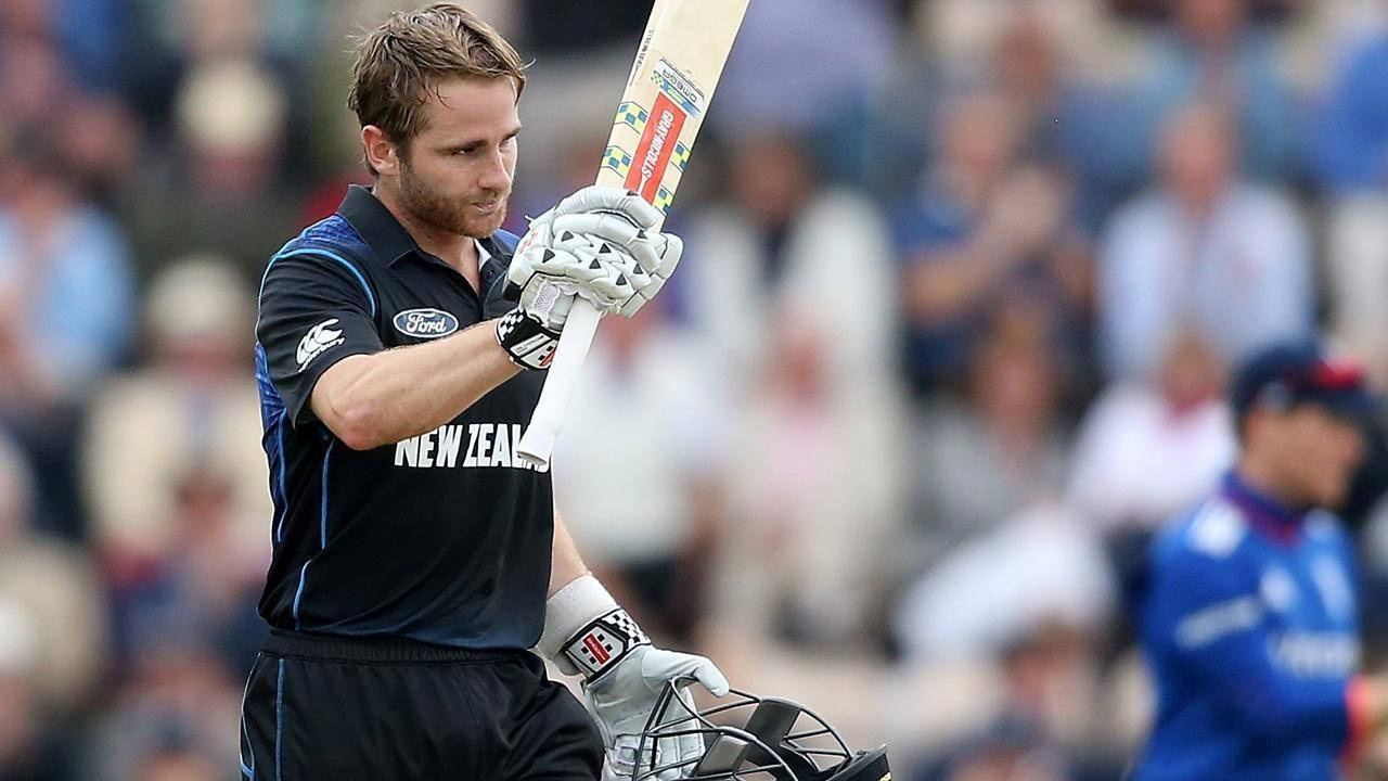 Kane Williamson In New Zealand Jersey Wallpaper