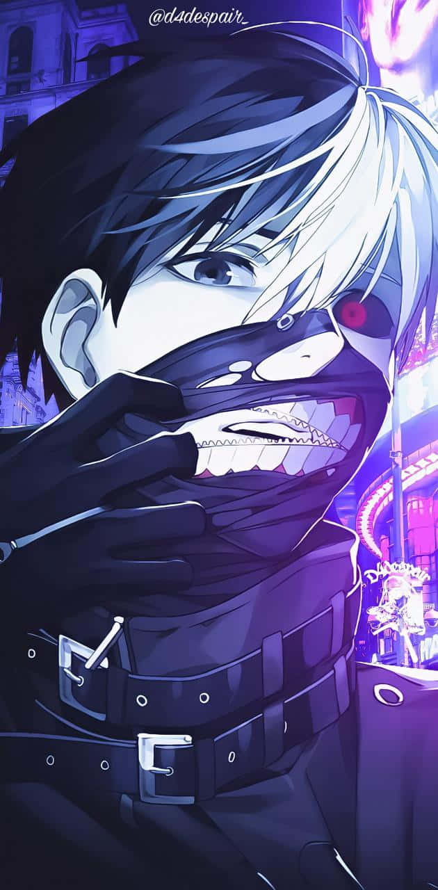 Kaneki Ripping Mask Off Tokyo Ghoul Pfp Wallpaper