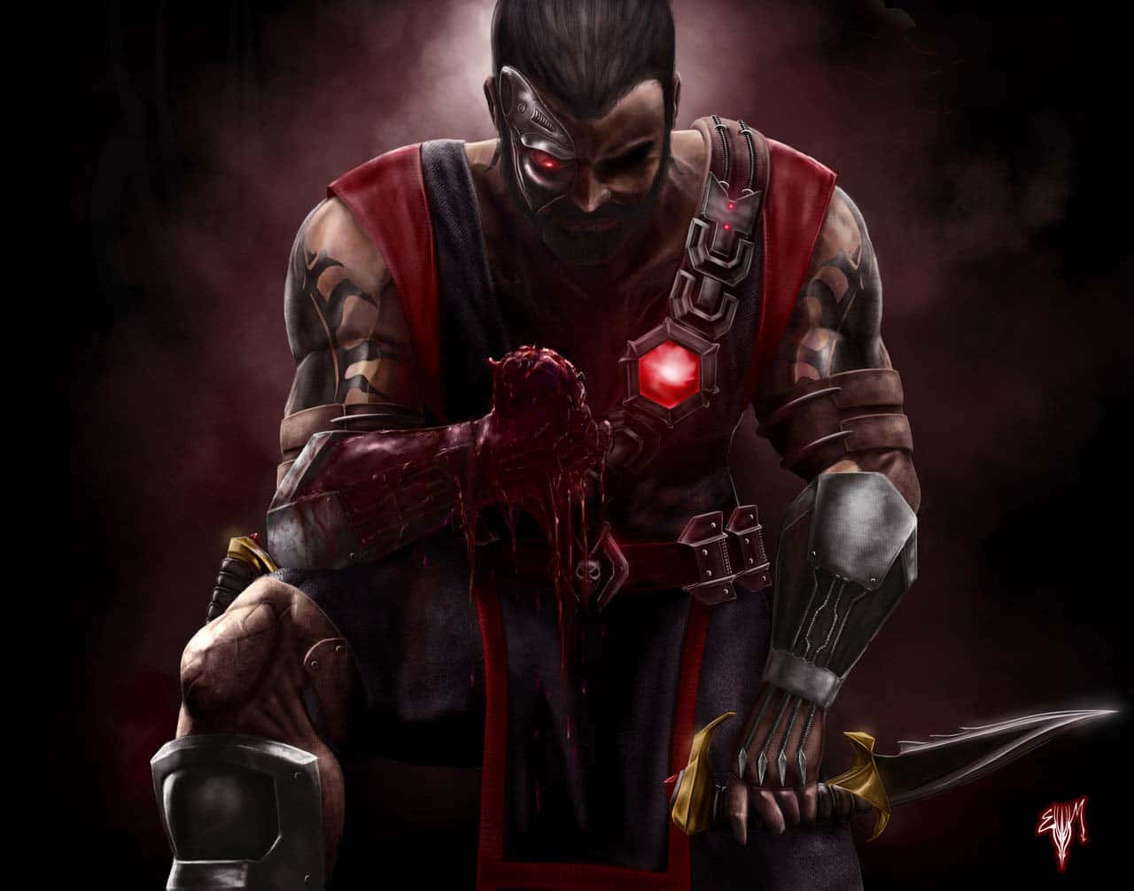 Kano Unleashes His Power In Mortal Kombat Wallpaper