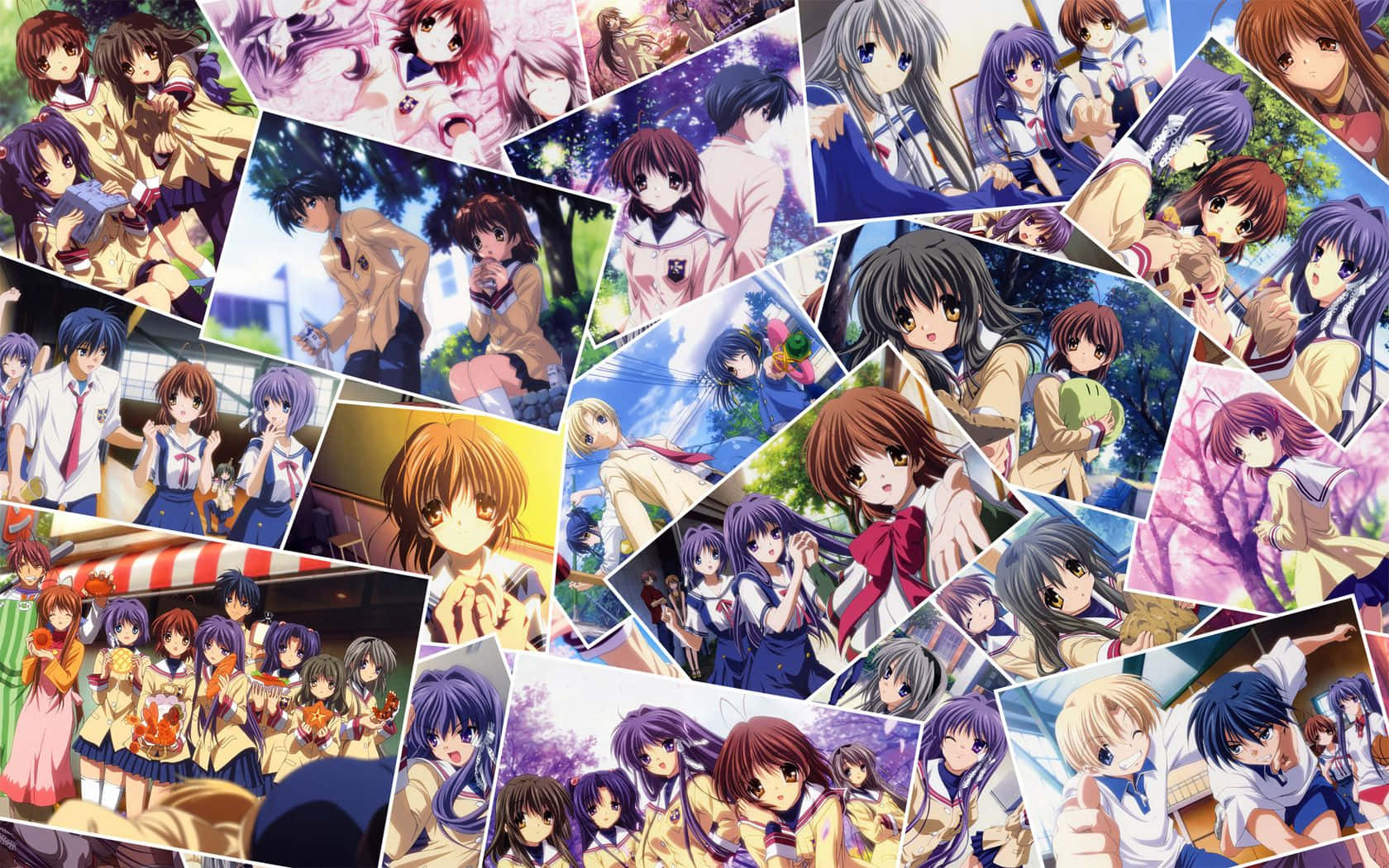 Kanon Collage Anime Characters Wallpaper