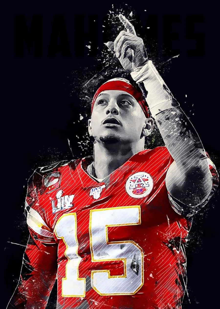 Kansas City Chiefs Qb Patrick Mahomes Rocks His Signature Cool Wallpaper