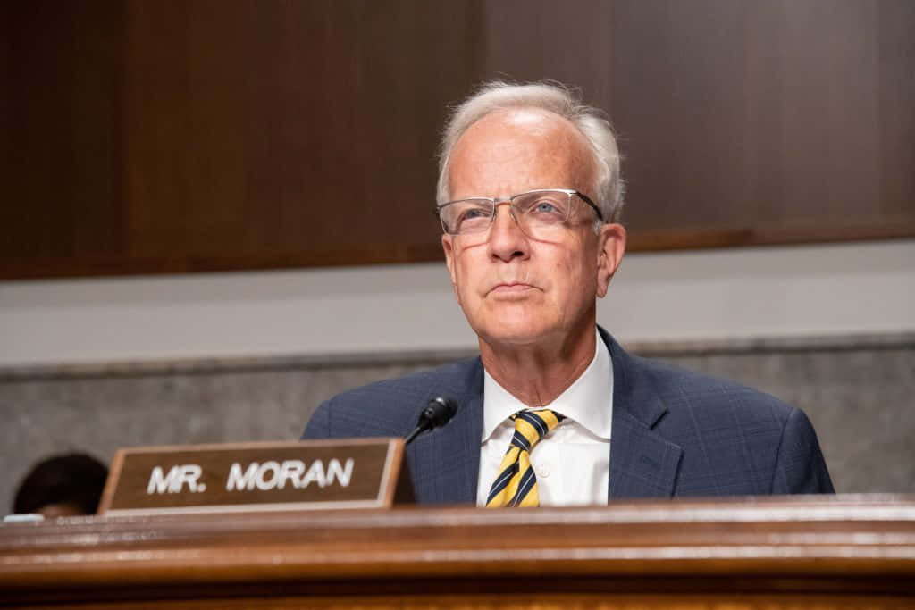 Kansas Senator Jerry Moran At A Public Function. Wallpaper